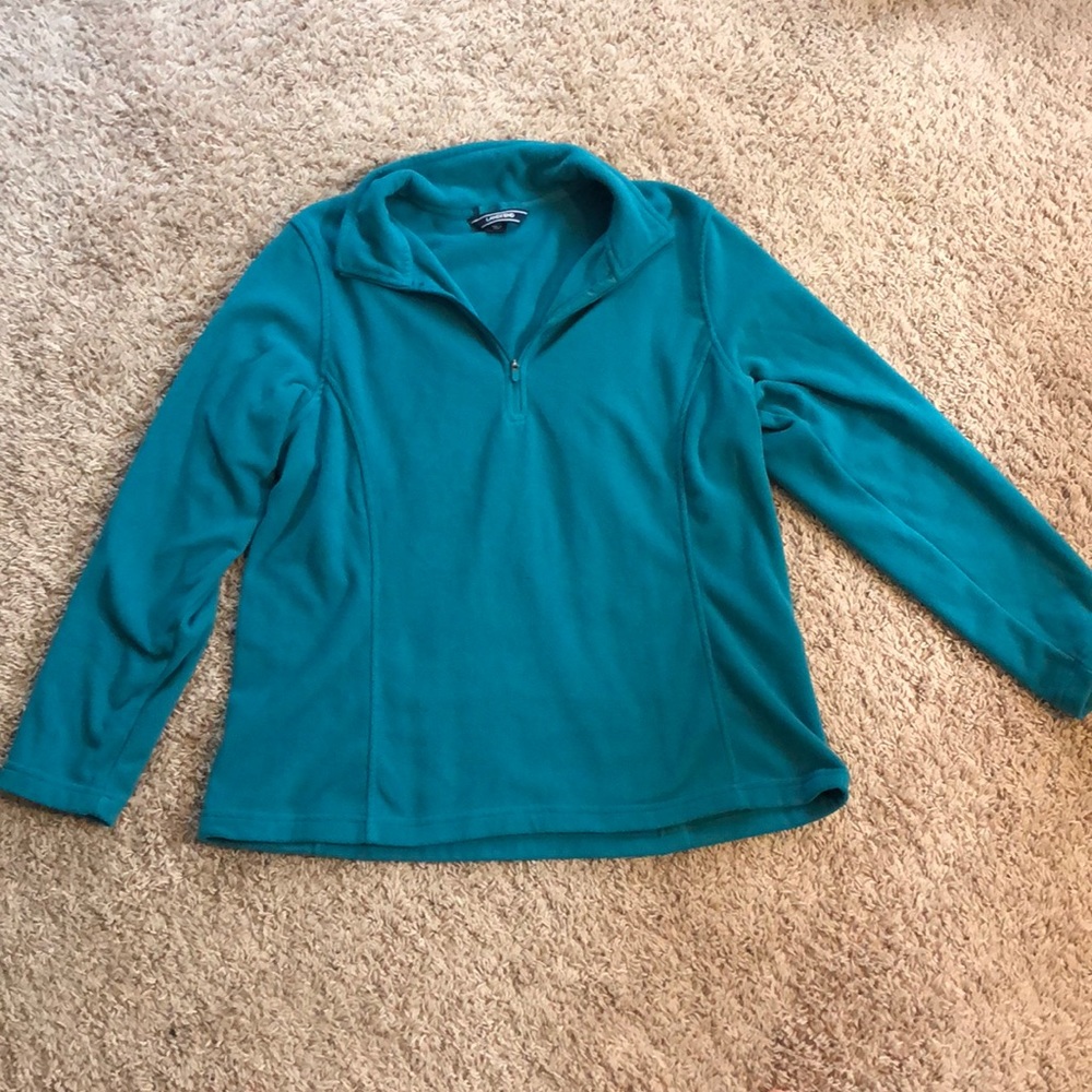 Turquoise quarter zip jacket